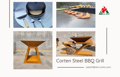 Corten Steel Charcoal Grill